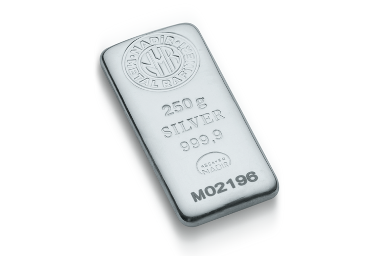 شمش نقره 250 گرمی ندیر ترکیه